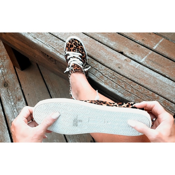 Leopard Animal Print Super Soft Slip-On Sneaker - Picture 5 of 6